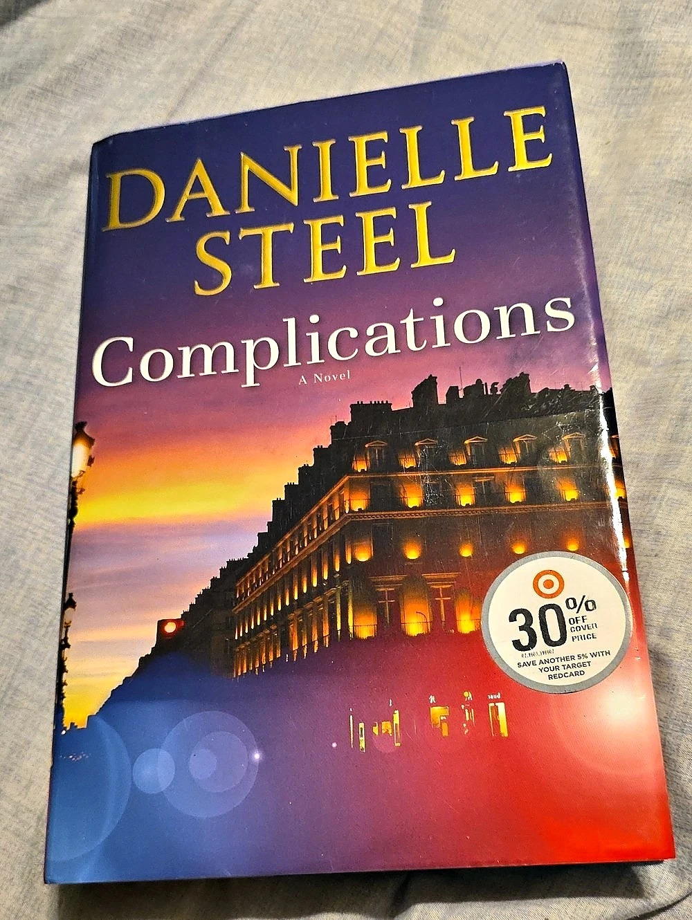 Danielle Steel Complications: A Novel Hardcover Purple & Orange